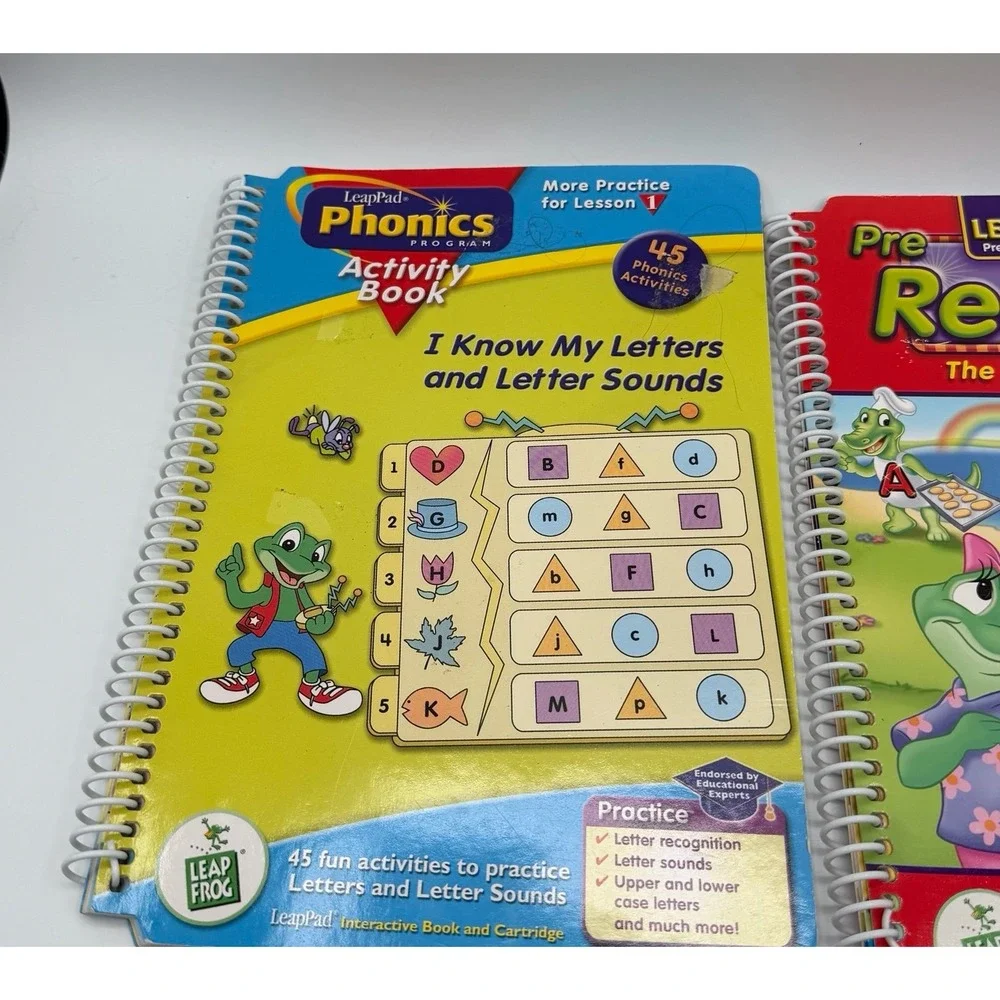 LeapFrog LeapPad Books &‎ Cartridges Lot Phonics Reading LeapStart Bundle